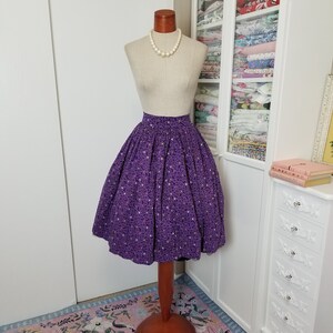 Vintage 1960/'s Apple Green Gingham 34 Circle Skirt With Cummerbund Style Waistband Spring Fling Small