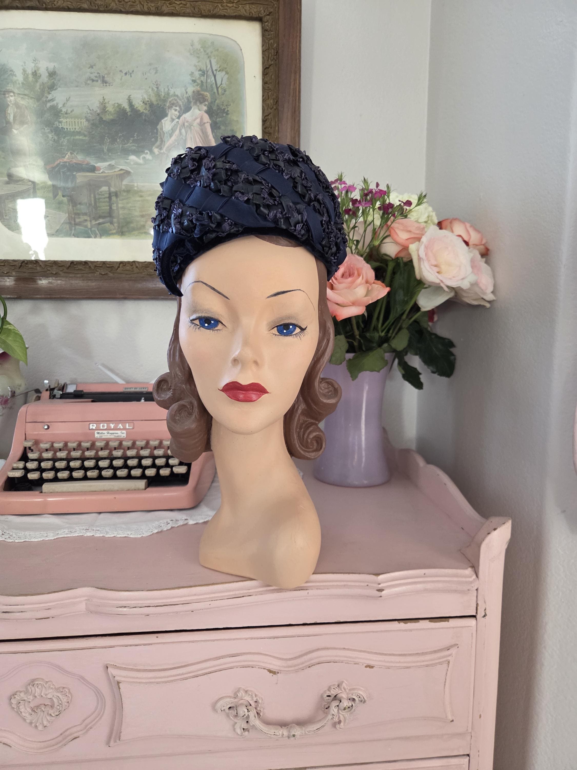 1910 Straw Hat - Etsy