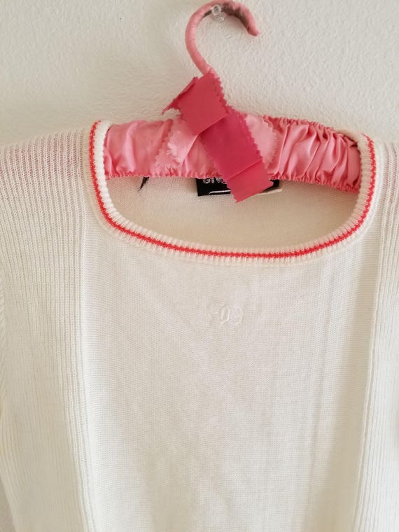 Vintage Givenchy Sport White and Red Sweater Large - image 3