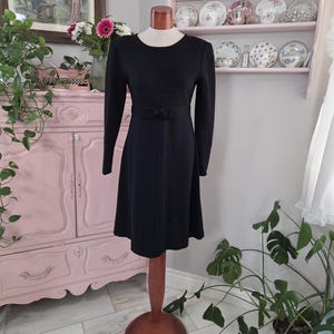 black long sleeve babydoll dress Long Sleeve Smocked Babydoll Dress main image 0