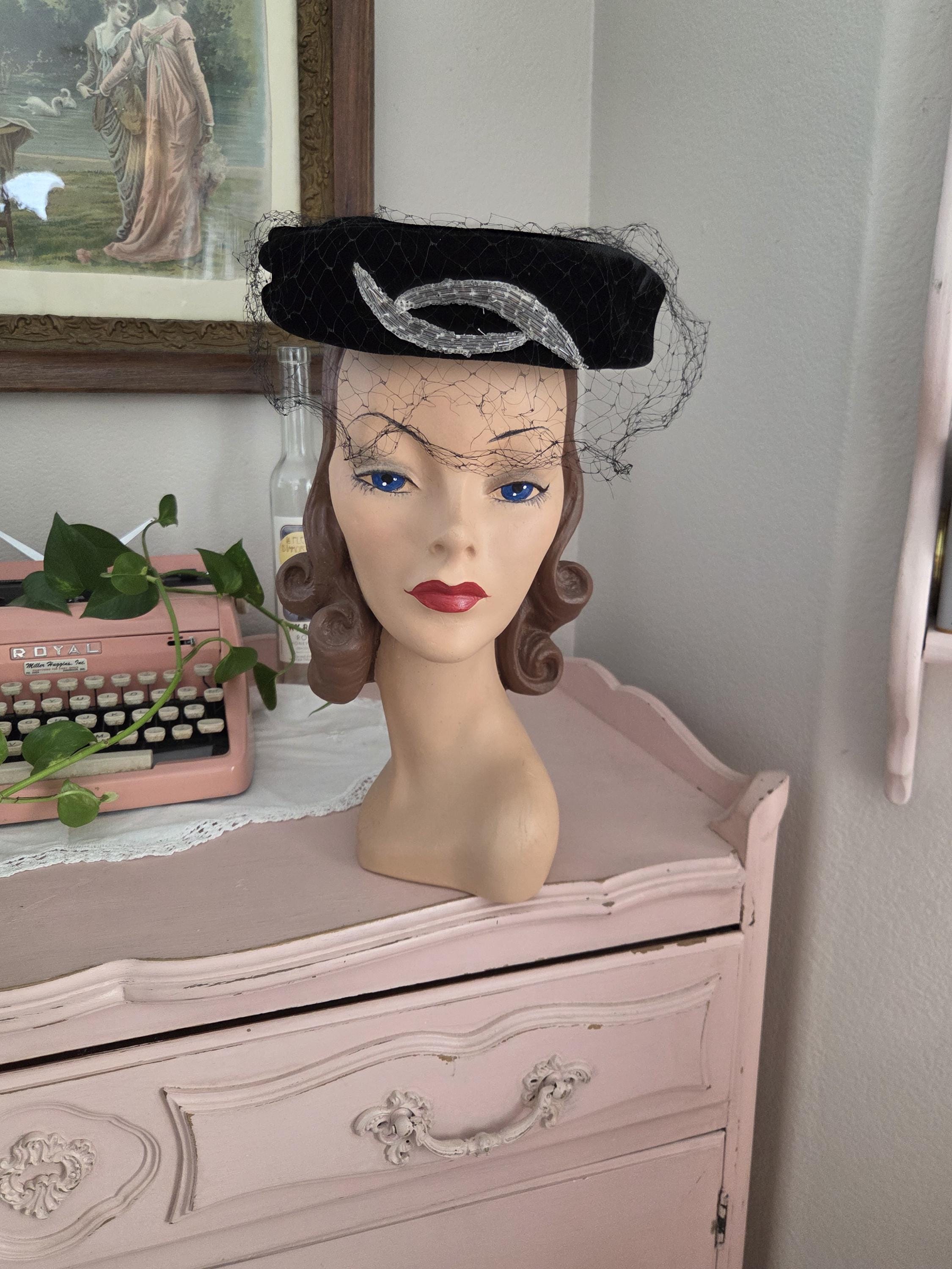 Vintage Linda Farrell Pheasant Fascinator Headband Hat Linda Farrell Hat - Etsy main image 3