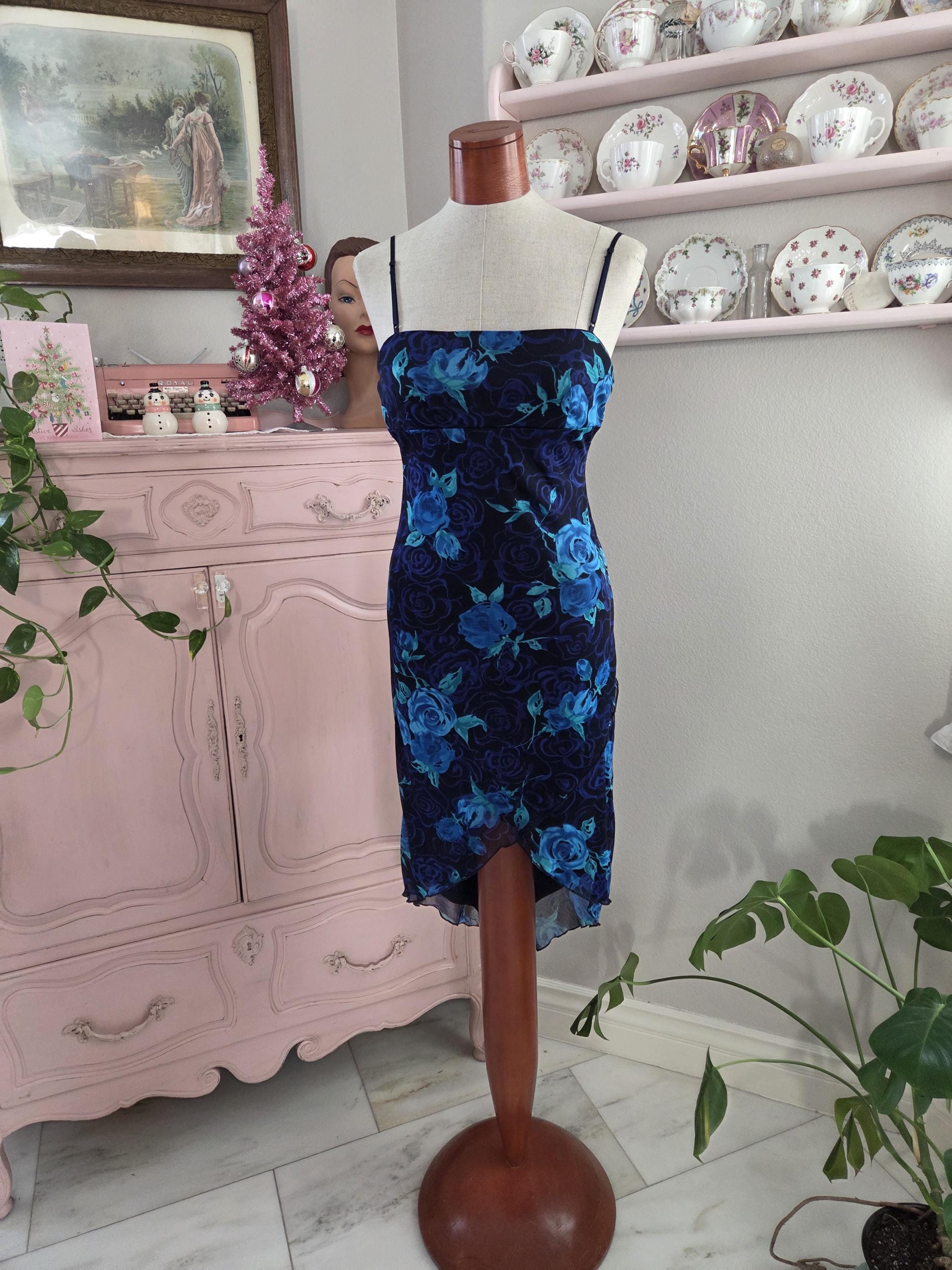 vintage 80s dresses Vintage 1980s Rayon Day Dress in Bright Tulip Floral