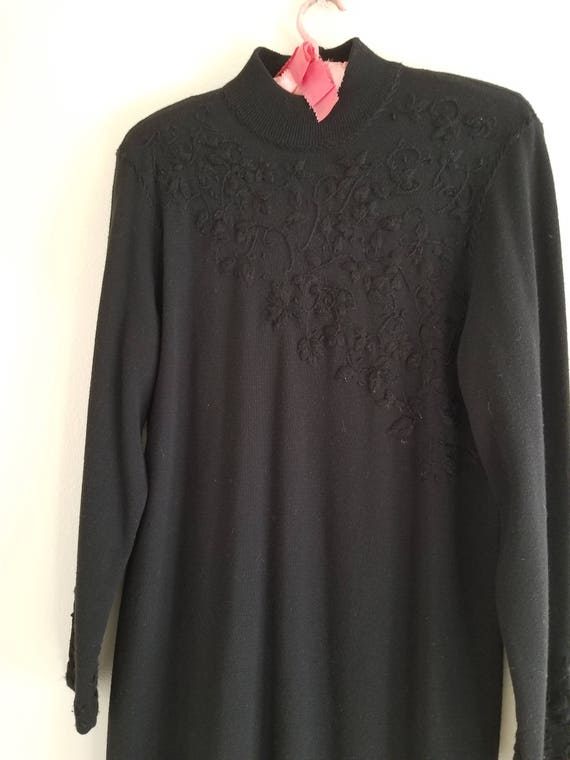 Vintage 1980's Wool Blend Sweater Dress - image 5