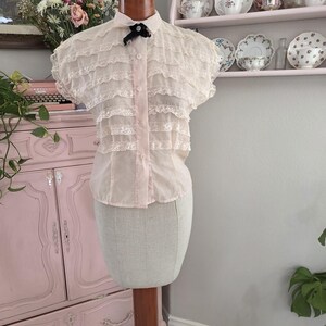 1950s Sheer Blouse - Etsy