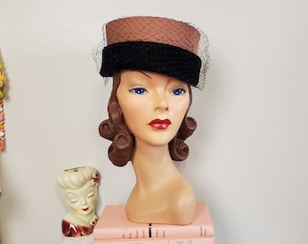 USA 60s 60's ヴィンテージ  ベレー 帽子 ベルベット ゴブラン USA 60s 60's ヴィンテージ ベレー 帽子 ベルベット ゴブラン - 帽子