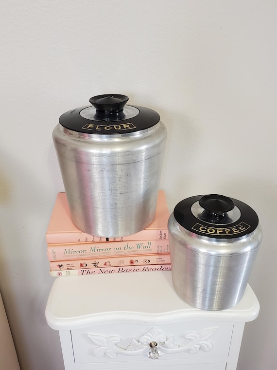 1960年代 米国 KROMEX社ミッドセンチュリー イエローキャニスターセット