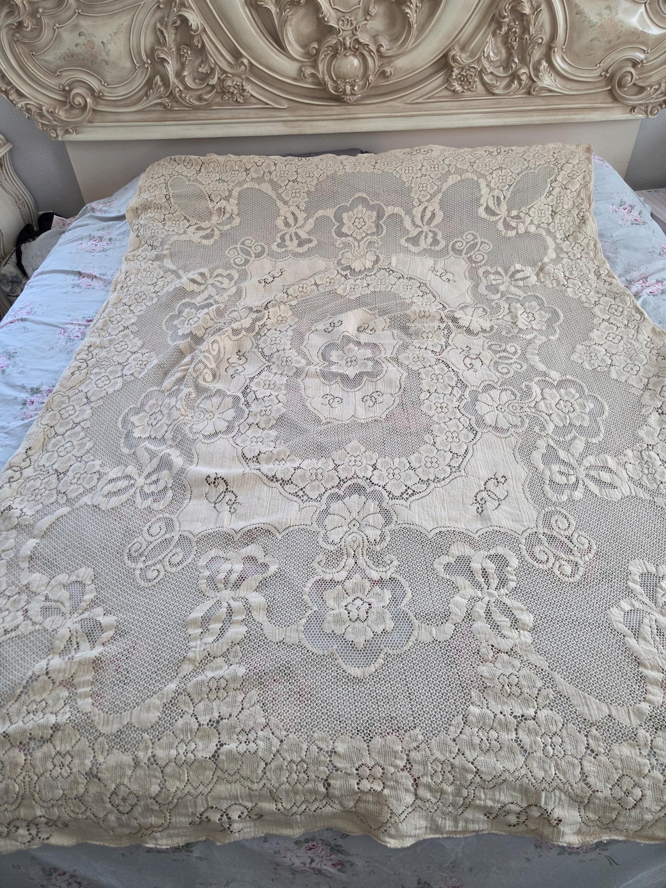 Quaker lace tablecloth - Etsy 日本