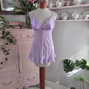 light purple lingerie dress Zshosam Nightgown for Women Sexy Lace Slip Dress Butterfly Lingerie Dress Nighties Backless Pjs(Light Purple,XL)