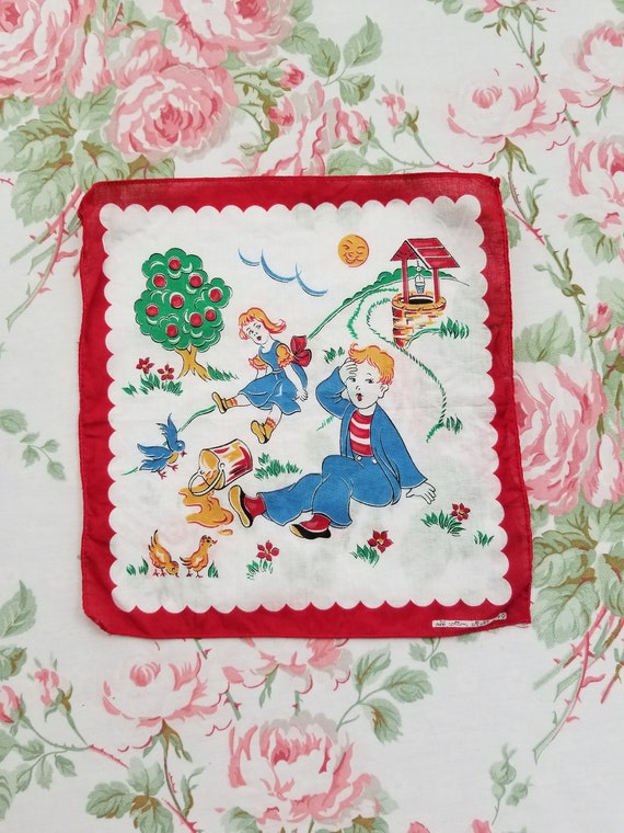 Vintage 1950's / 60's Red Border Jack And Jill Chi