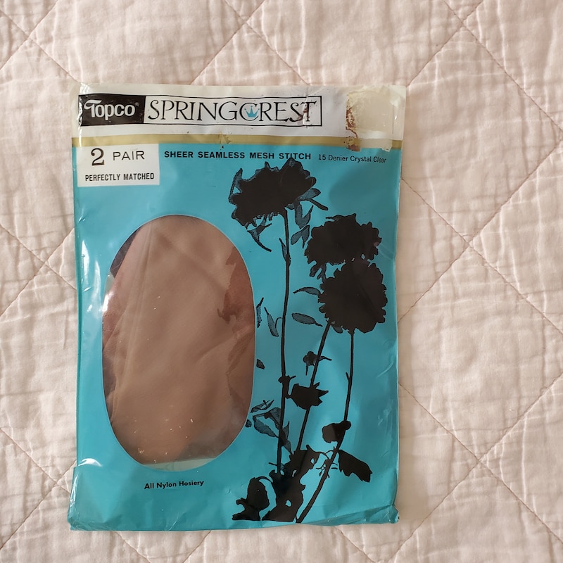 1960s Seamless Nylon Stockings x12 Pairs in Spicetone (size 8.5-9)