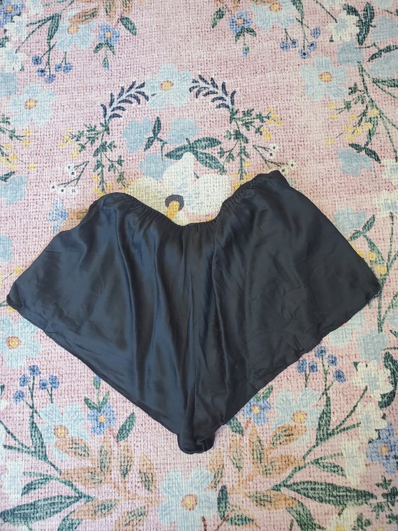 Vintage 1990's \ Y2K Victoria's Secret Black SILK… - image 4