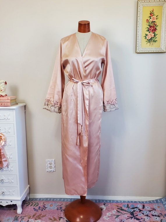 Vintage 1990's Y2K Does 30's Blush Champagne Satin