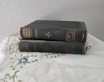 Antique Pair Louisa May Alcott Books | Jo's Boys & Eight Cousins Fair to Good Condition 1902