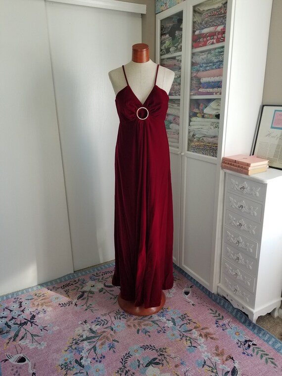 crushin it burgundy velvet maxi dress Bella and Bloom Boutique