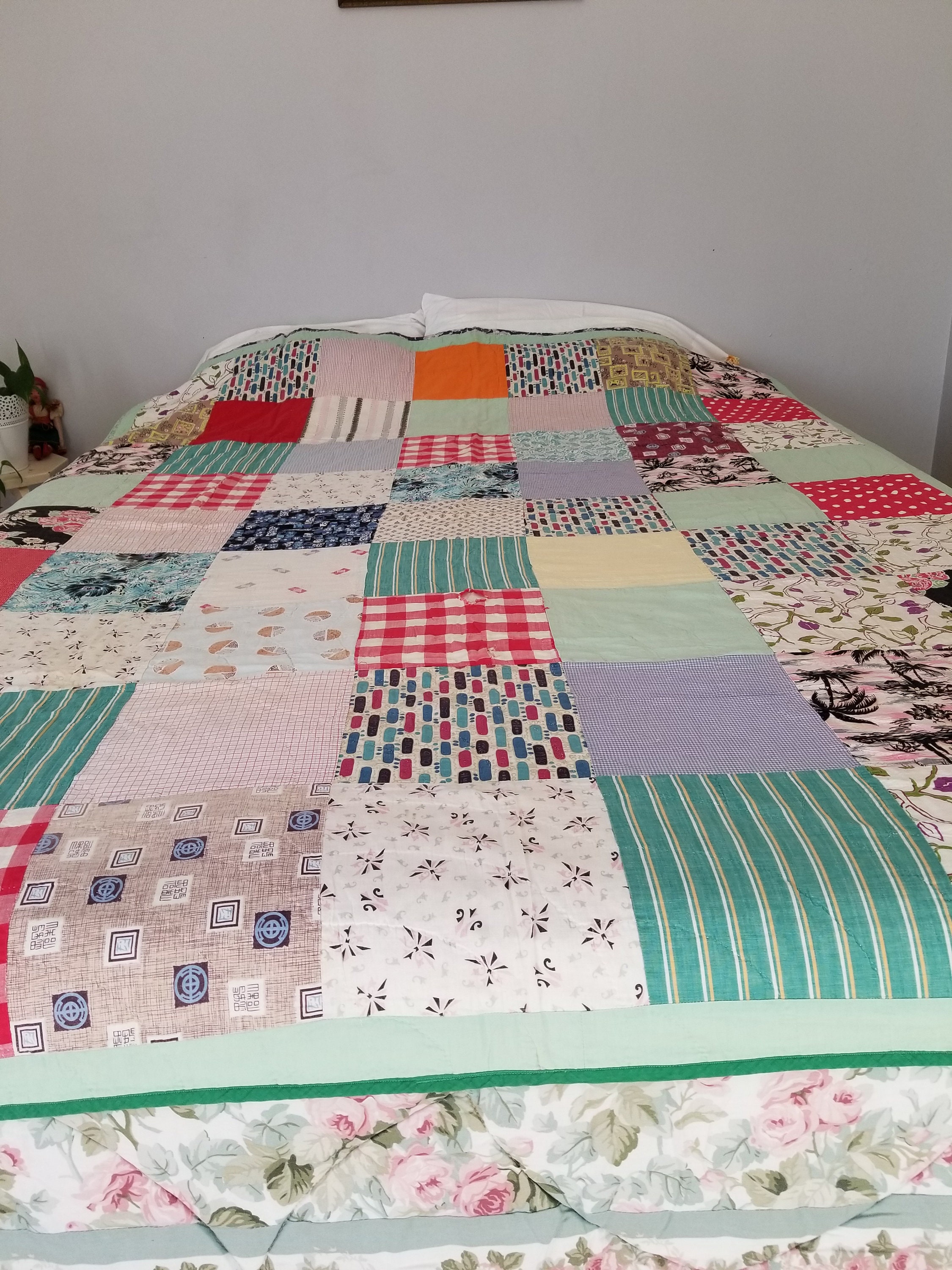 10 Blocs De Couette Brodés Vintage - Style Victorien, Fait