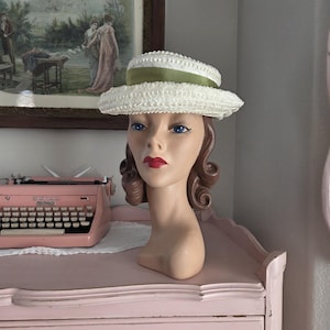1950s Ribbon Sun Hat - Etsy display picture 3