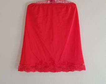 Vintage 1950's Red Half Slip