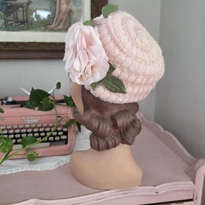 50s Pink Flower Hat - Etsy display picture 3