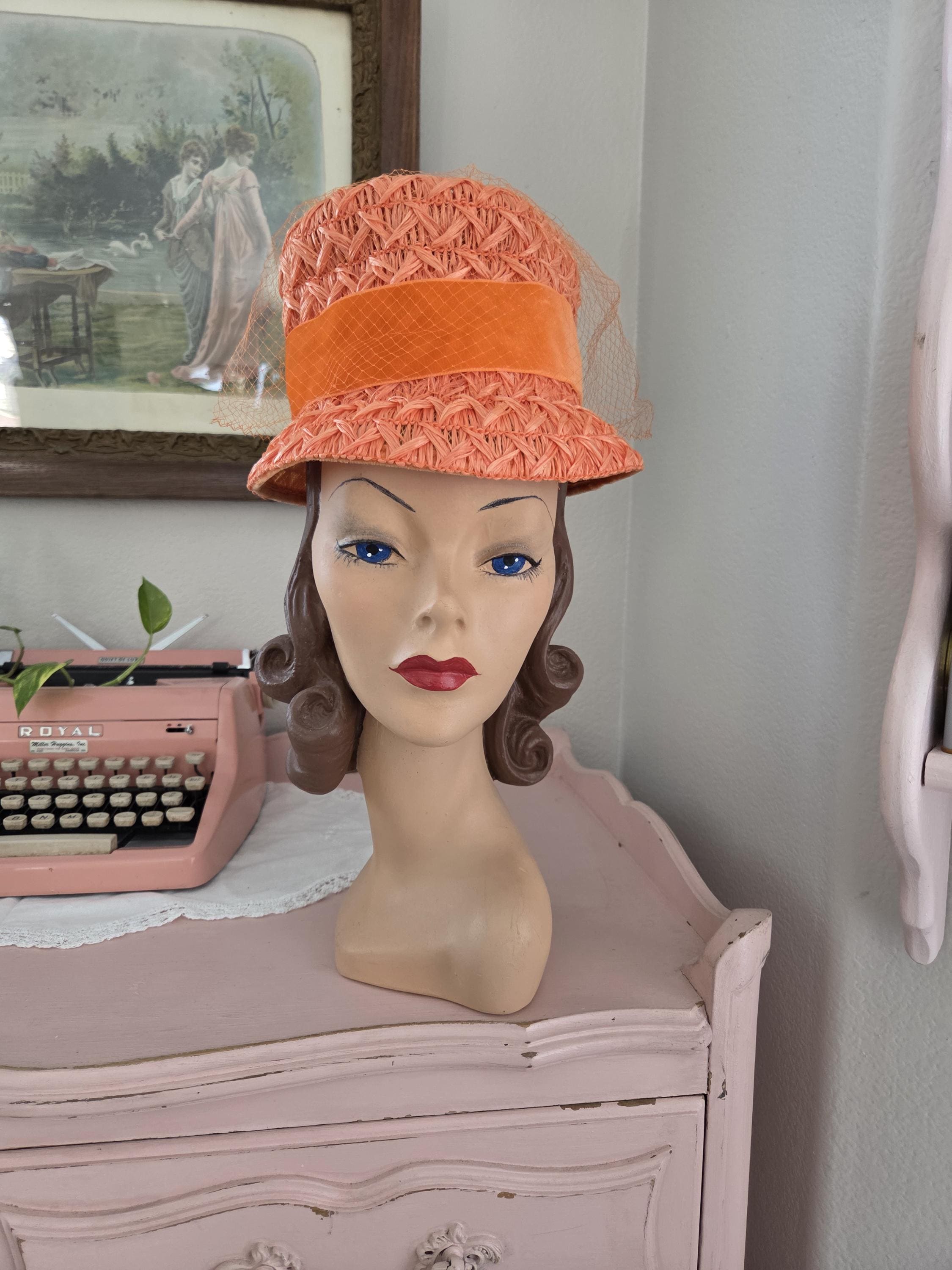 Floral Pill Box Hat - Etsy