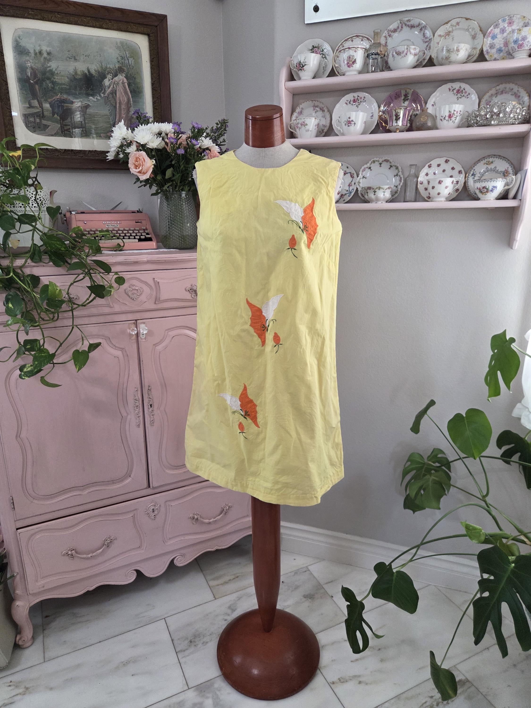 Yellow 1950s Vintage Dress - Etsy