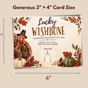 Thanksgiving Party Game Scratch Off Cards Friendsgiving Dinner Activity Guest Entertainment Fall Family Gathering Adult Fun Holiday image 6