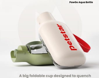 Przenośna butelka na wodę dla zwierząt – szczelny dozownik podróżny dla psa (550 ml)