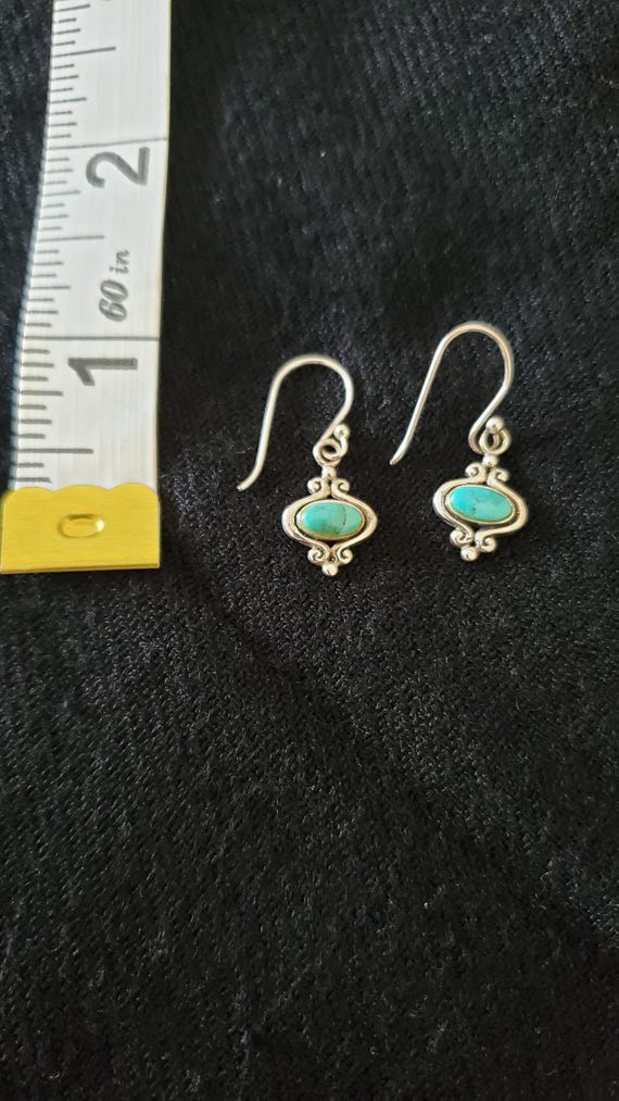 Cute Turquoise Dangle Earrings - image 3