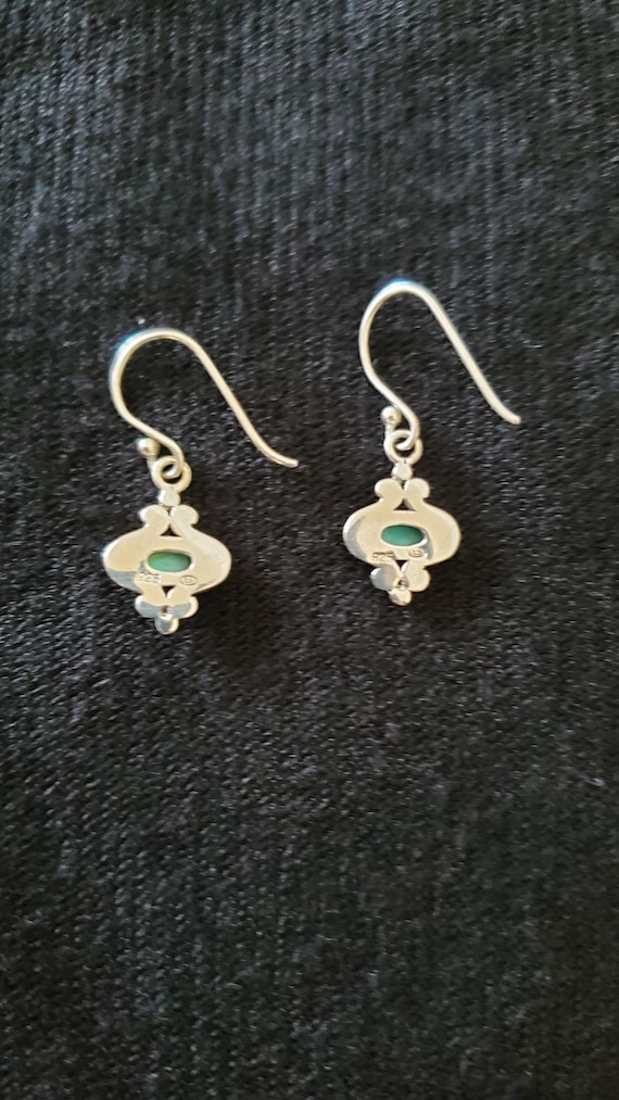 Cute Turquoise Dangle Earrings - image 2