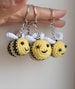 Bumblebee keyring / Bee keychain / Crochet bumblebee / Summer Bumblebee / Easter Bumble bee 