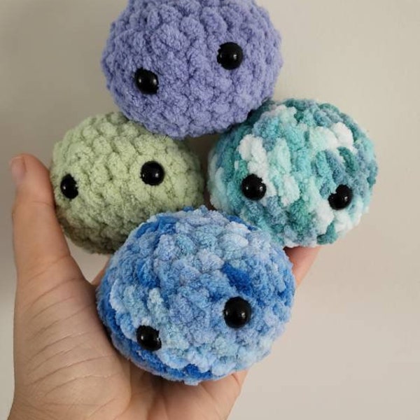 Stress ball / Worry pet / Crochet anxiety ball / Squishy fidget ball / Handmade stress ball buddy / Fidget toy