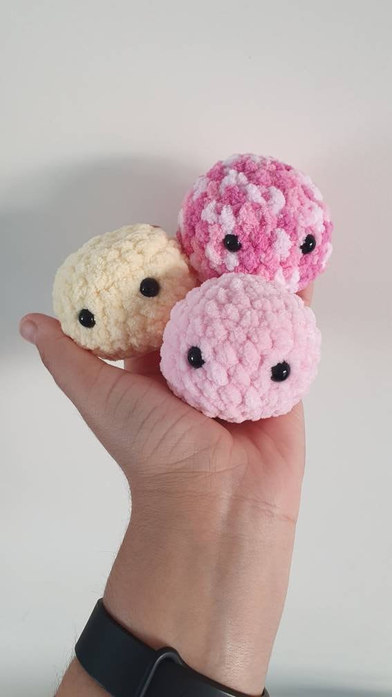 Stress ball / Worry pet / Crochet anxiety ball / Squishy fidget ball …