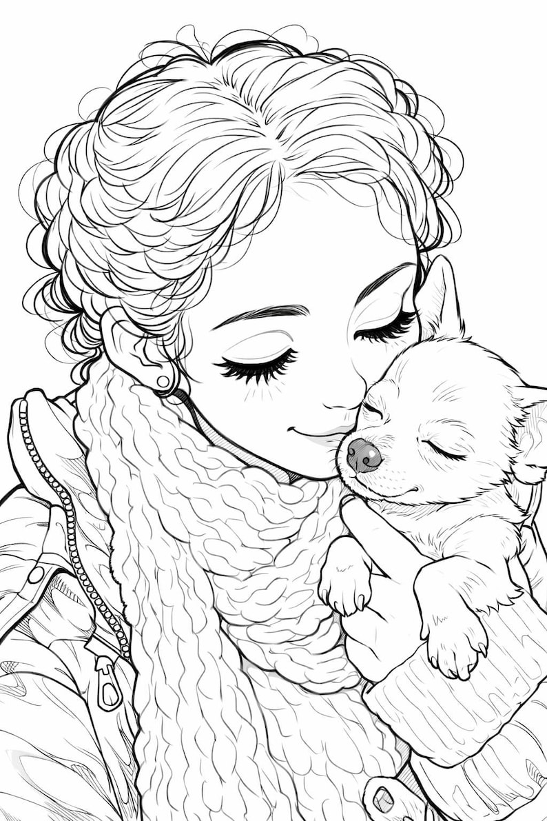 Cute & Cozy Coloring Book , Chihuahua Love - Etsy