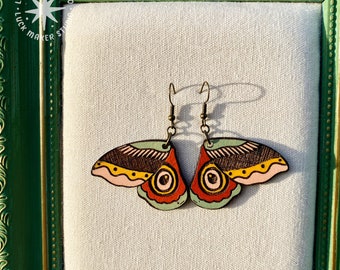 Colorful Insect Wing Earrings