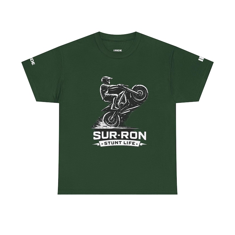 Sur-Ron Wheelie Illustration Tee | E Bike Rider Shirt Stunt Life image 5