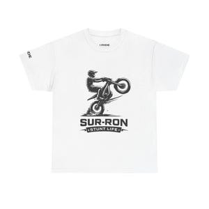 Sur-Ron Wheelie Illustration Tee | E Bike Rider Shirt Stunt Life image 2