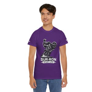 Sur-Ron Wheelie Illustration Tee | E Bike Rider Shirt Stunt Life image 11