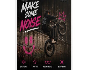 Make Some Walk Stunt Poster Gerollte Poster | E Fahrrad Wandkunst