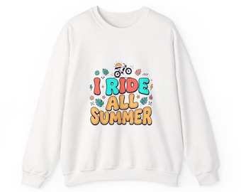 Ich fahre den ganzen Sommer Sweatshirt | "Verspielte Typografie, micro-joy ""Everything Halleluja"""