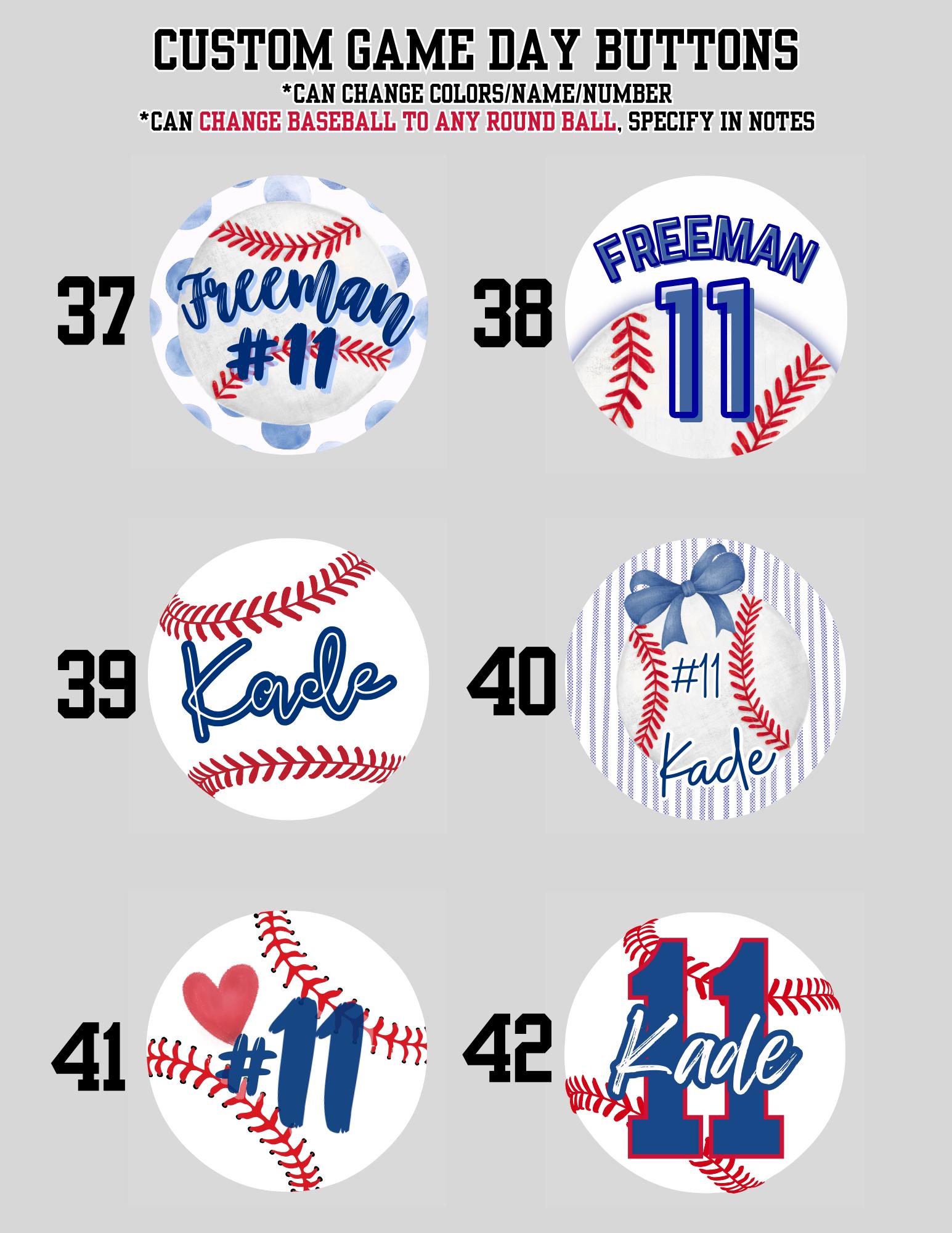 Game Day & Sport Buttons - Custom! 2.25 Inch - Etsy