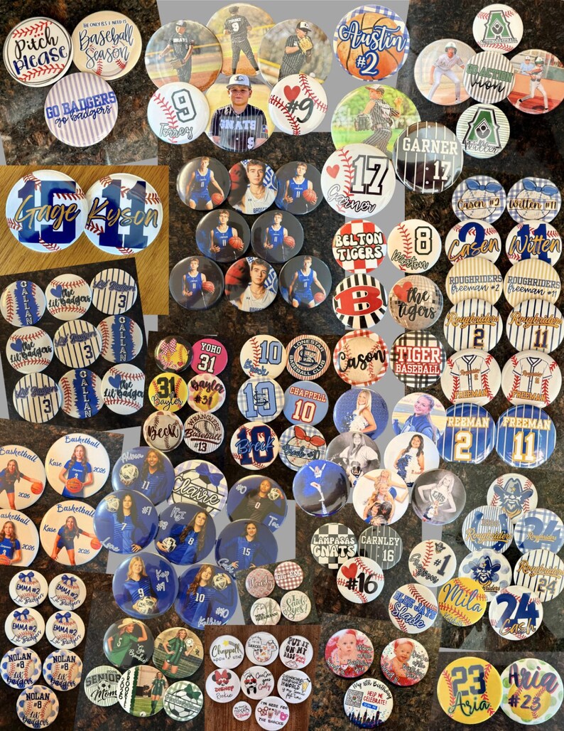 Game Day & Sport Buttons - Custom! 2.25 Inch - Etsy