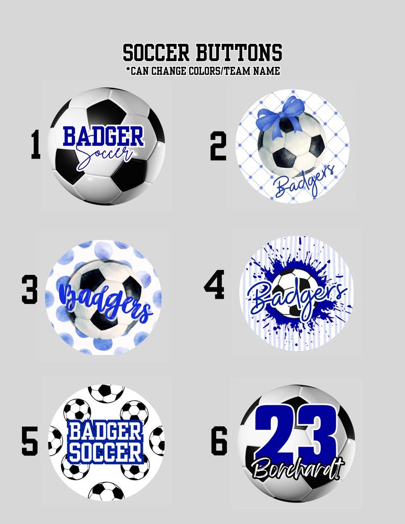 Sport Buttons - Custom 2.25 Inch - Etsy