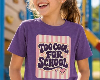 Kids' 'Too Cool for School' Graphic Tee