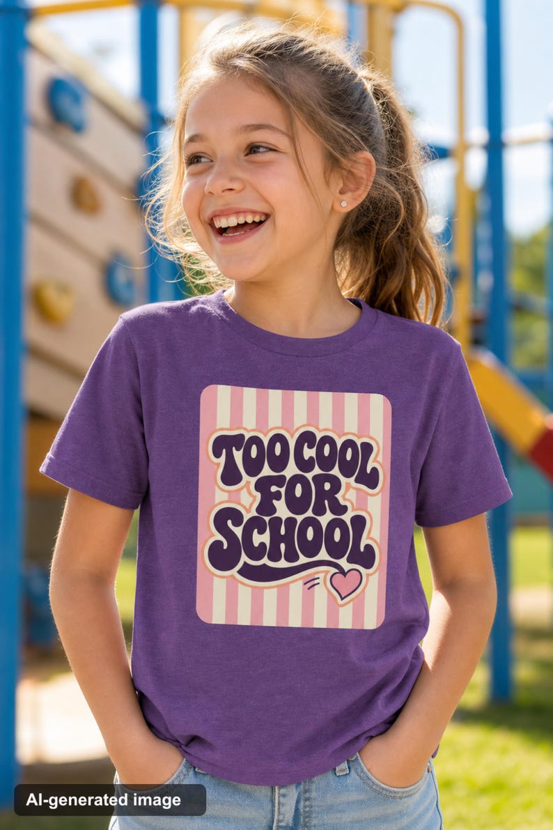 Kids' 'Too Cool for School' Graphic Tee