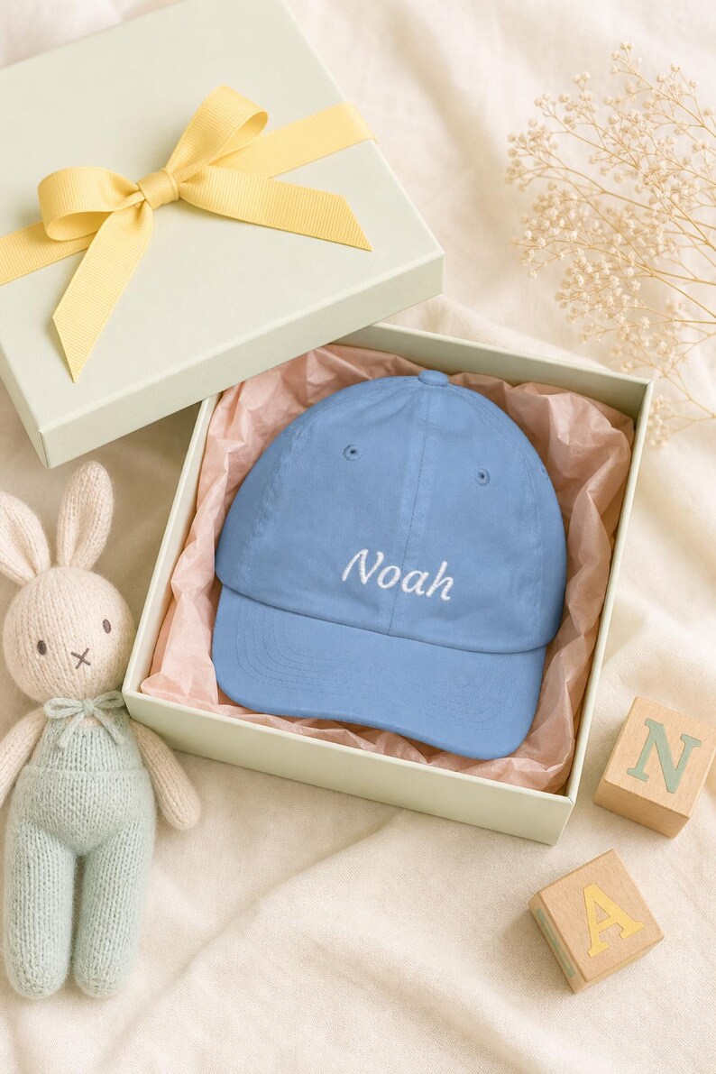 Personalized Kids Hat Custom Name Embroidered Youth Cap Boys Girls Birthday