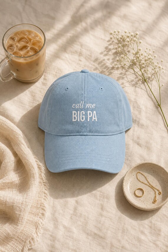 Personalized Dad Hat Custom Name Embroidered Cotton Cap New Parent Gift detail