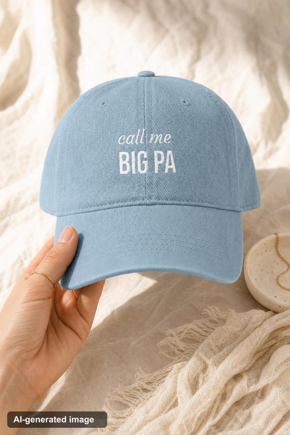 Personalized Dad Hat Custom Name Embroidered Cotton Cap New Parent Gift detail