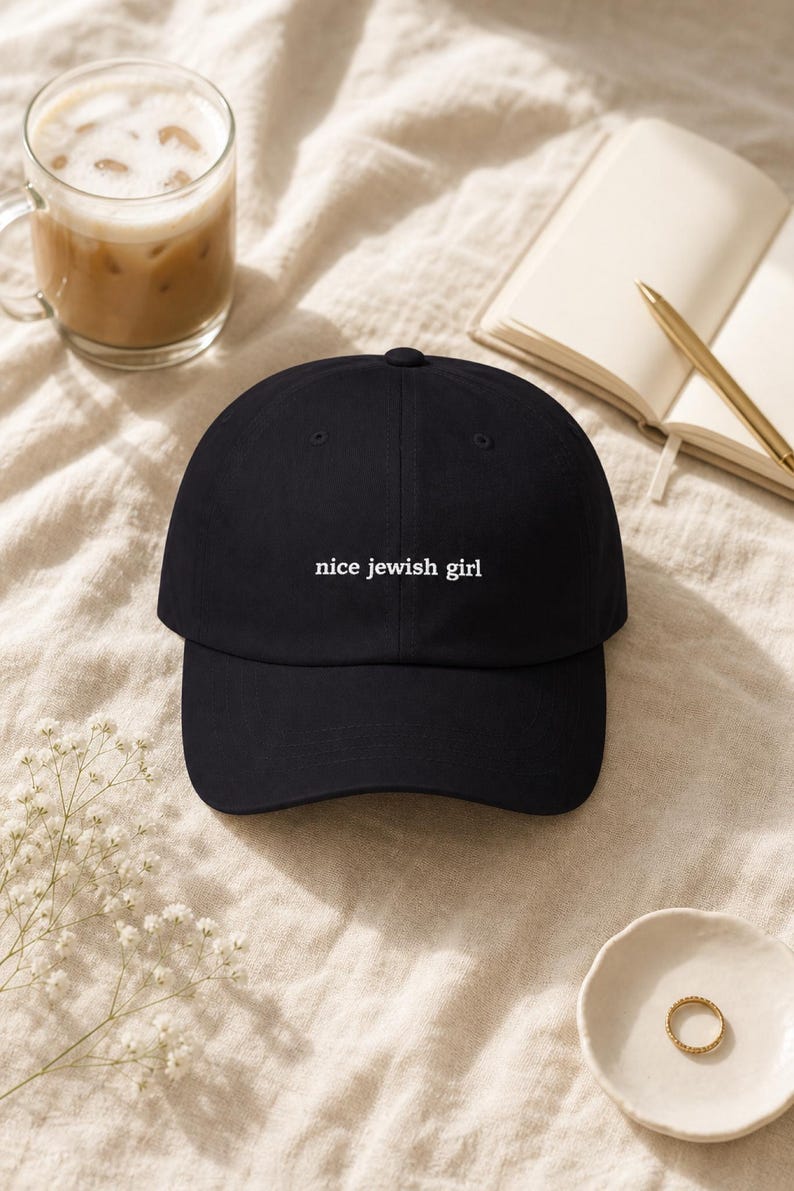 Nice Jewish Girl Embroidered Dad Hat Funny Judaism Cap Bat Mitzvah Gift
