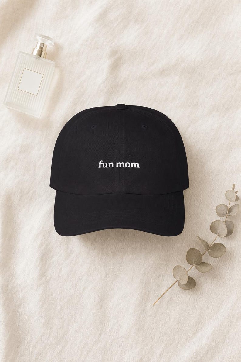 Fun Mom Embroidered Hat Low Profile Cotton Cap Mothers Day Gift