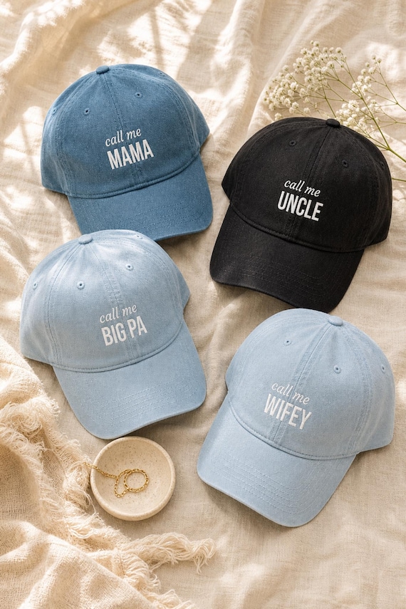 Personalized Dad Hat Custom Name Embroidered Cotton Cap New Parent Gift detail