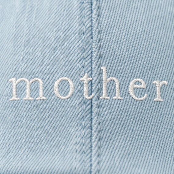 Denim Mom Hat Embroidered Baseball Cap Cool Mama Mothers Day detail